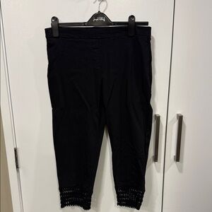 Zac & Rachel Black Pants with Lace Detail